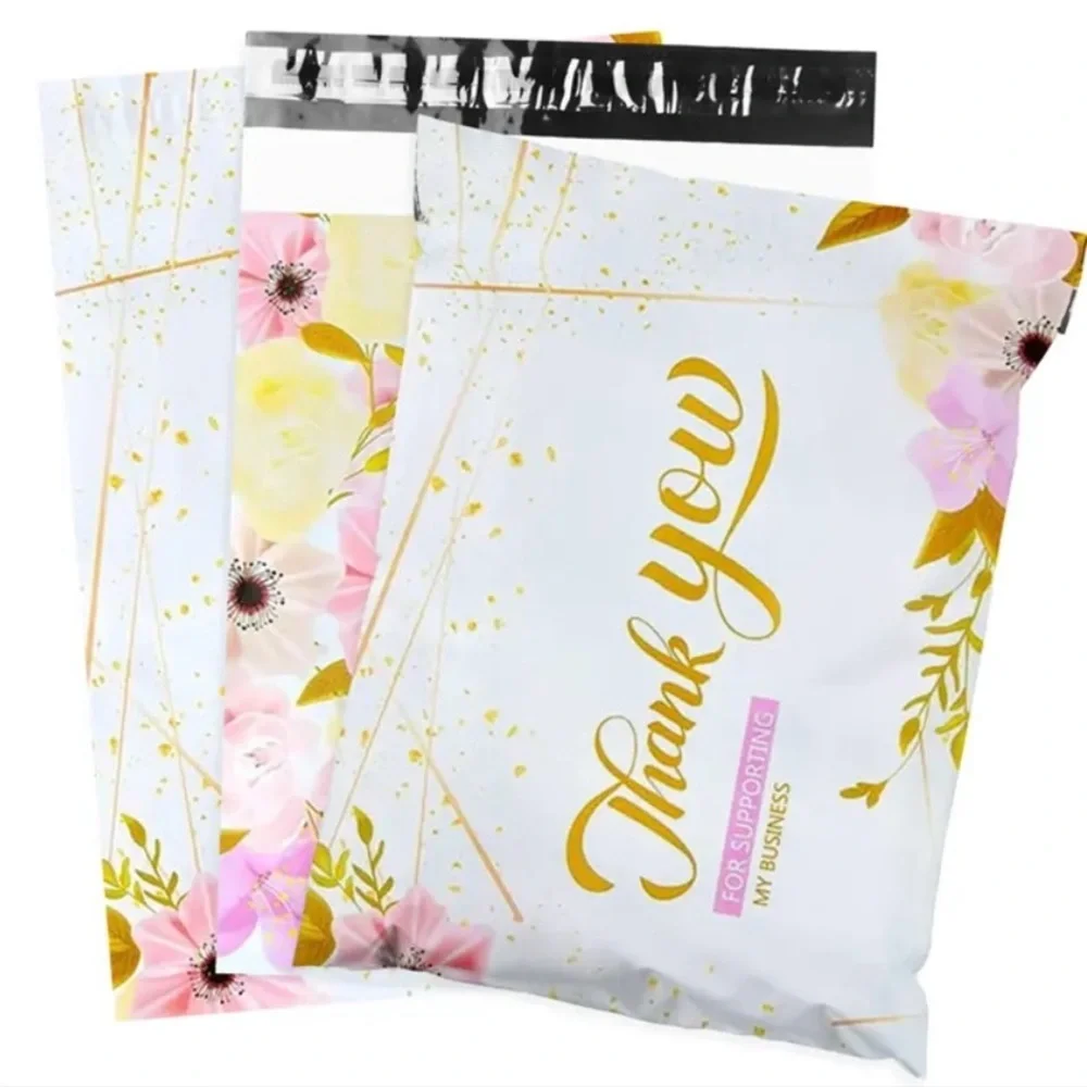 19 Floral Poly Mailers
